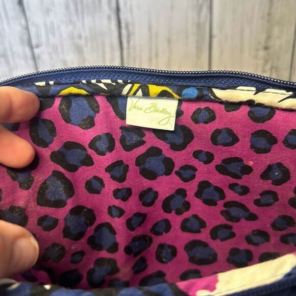 Vera Bradley African Violet Make up Bag Clutch Wallet - Picture 5 of 6